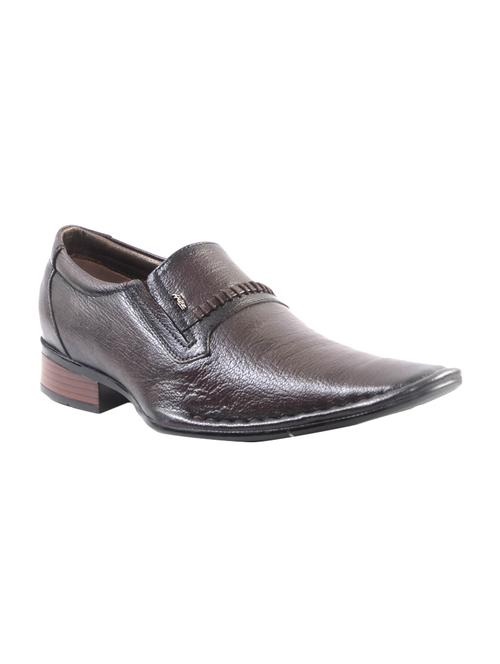 brown Leather formal slip on - 14242200 - Very Small Image - 1