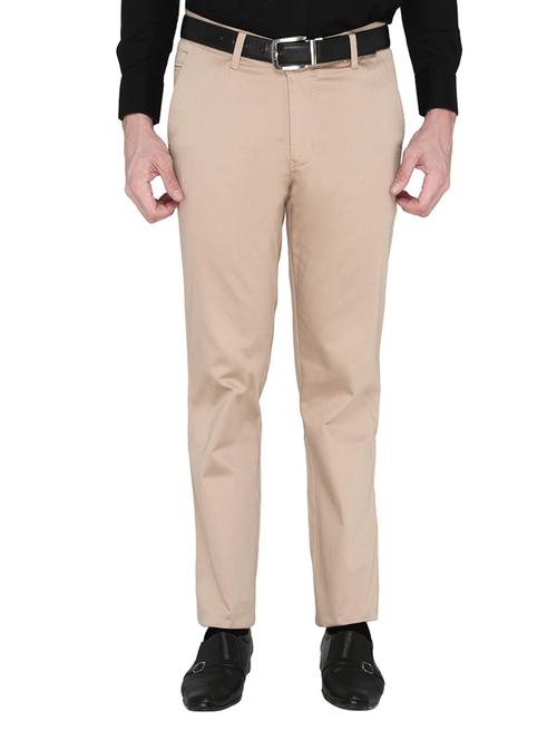 beige cotton chinos - 14247677 - Very Small Image - 1