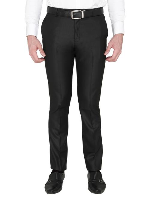 black cotton formal trouser - 14247702 - Very Small Image - 1