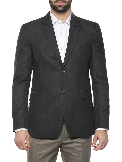 grey polyester formal blazer - 14255285 - Very Small Image - 1