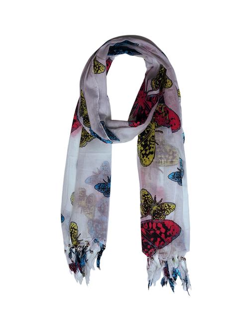white cotton scarf - 14265255 - Very Small Image - 1