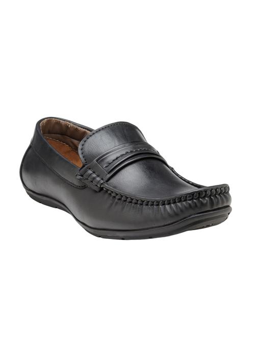 black leatherette slip on loafer - 14265827 - Very Small Image - 1