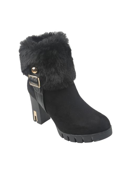 black synthetic ankle boot - 14268470 - Very Small Image - 1
