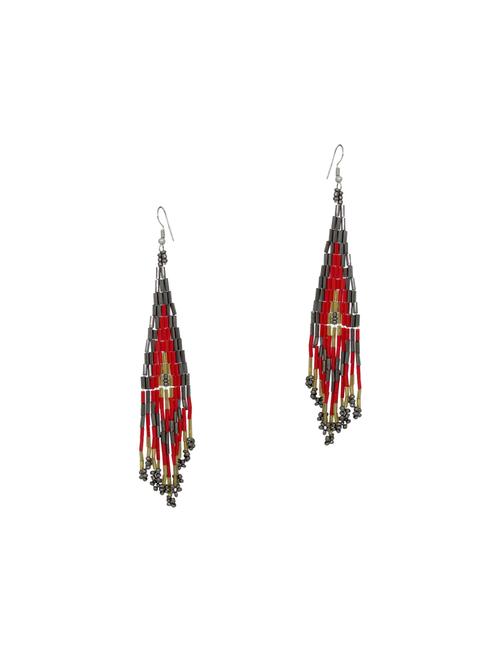 multi colored metal chnadellier earrings - 14281151 - Very Small Image - 1