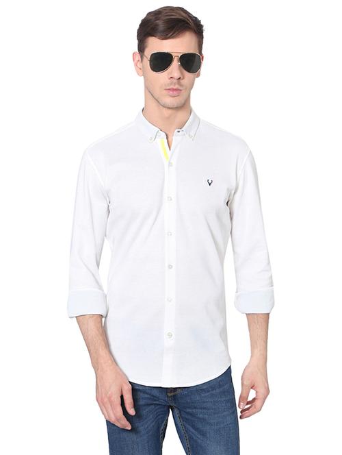 white cotton casual shirt - 14321270 - Very Small Image - 1