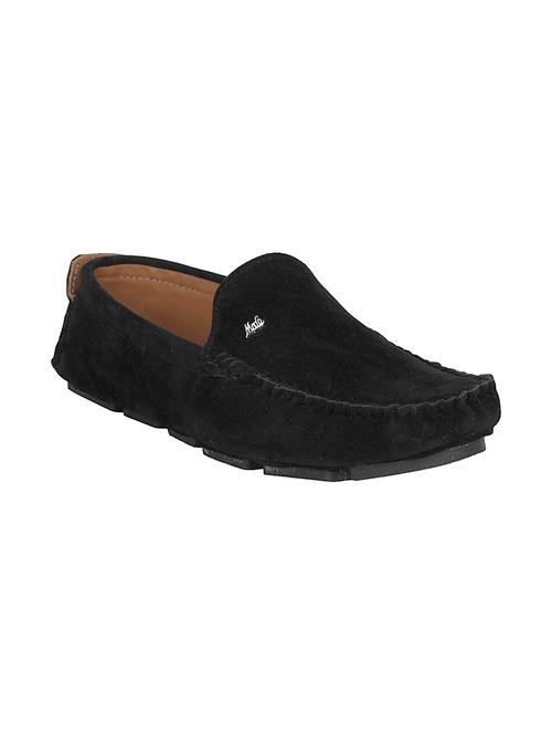 black suede slip on loafer - 14327926 - Very Small Image - 1