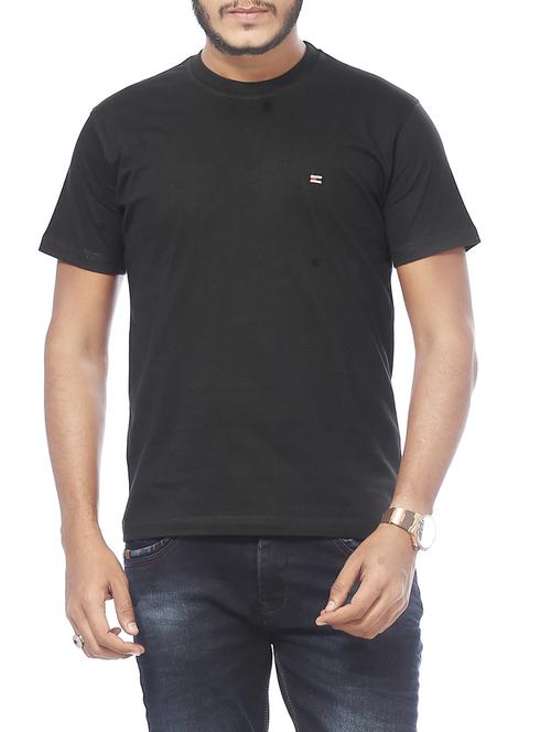 black cotton t-shirt - 14332876 - Very Small Image - 1