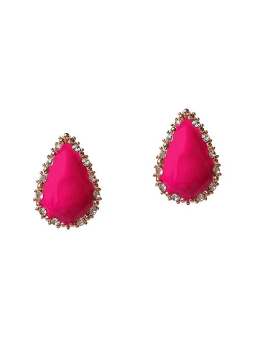 pink studs earring - 14334528 - Very Small Image - 1