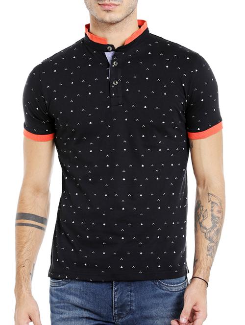 black cotton t-shirt - 14344067 - Very Small Image - 1