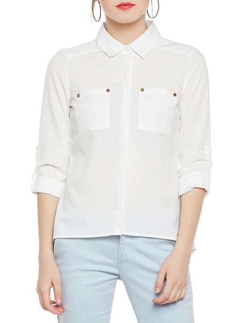 solid white shirt - 14349931 - Very Small Image - 1