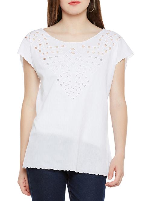 scallop hem cut work top - 14349976 - Very Small Image - 1