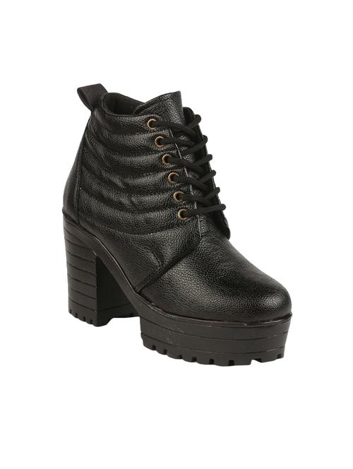 black synthetic ankle boot - 14353037 - Very Small Image - 1