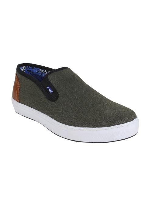 green canvas casual slipon - 14354447 - Very Small Image - 1