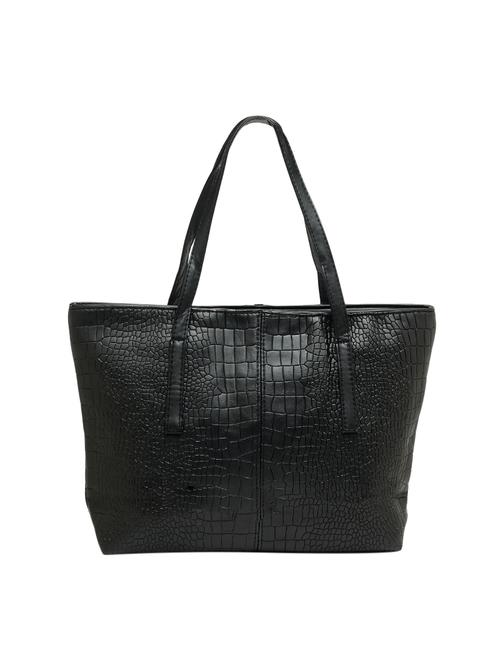 black leatherette regular handbag - 14360716 - Very Small Image - 1