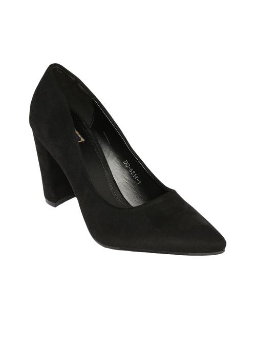 black suede slip on pumps - 14366990 - Very Small Image - 1