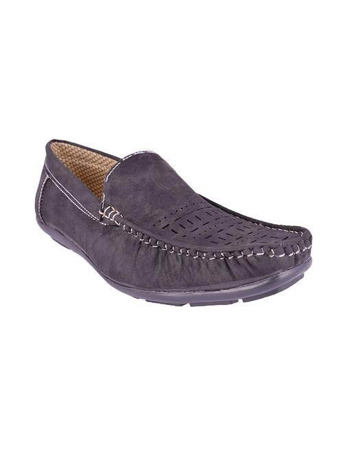 black leatherette slip on loafer - 14370876 - Very Small Image - 1