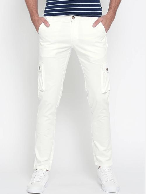 white cotton cargo - 14373516 - Very Small Image - 1