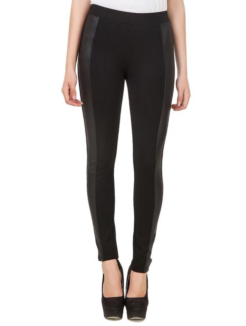 black cotton jeggings - 14378941 - Very Small Image - 1