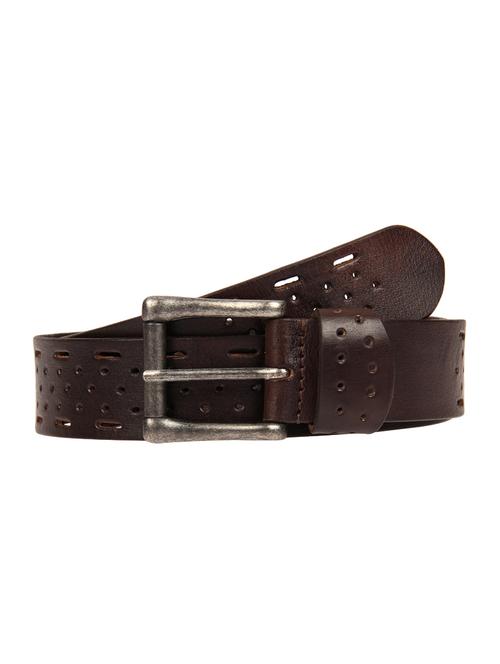 chocolate brown leather belt - 14379240 - Very Small Image - 1