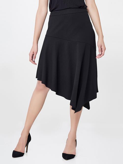 black asymmetrical skirt - 14420154 - Very Small Image - 1