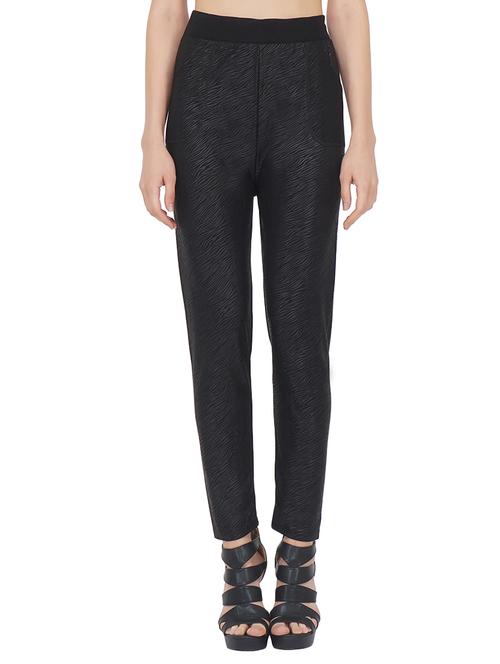 black cotton lycra jeggings - 14420628 - Very Small Image - 1