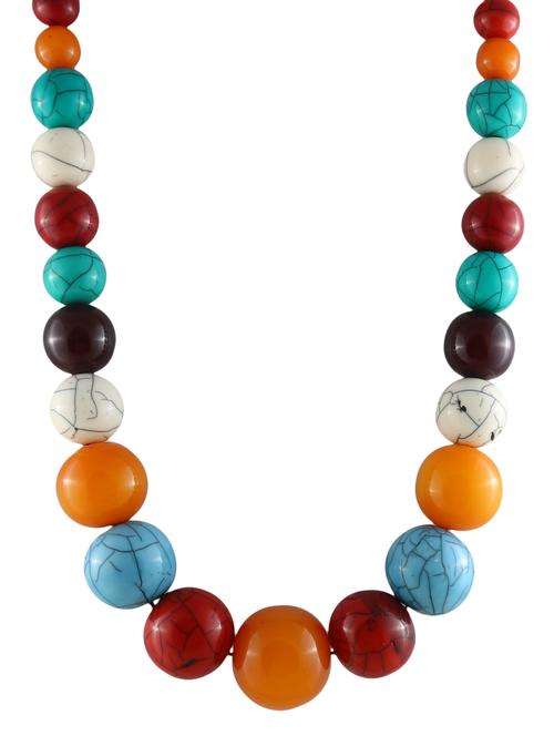 multi colored metal chain necklace - 14429449 - Very Small Image - 1