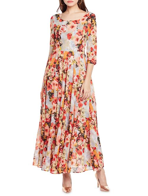 multi colored maxi dress - 14439328 - Very Small Image - 1