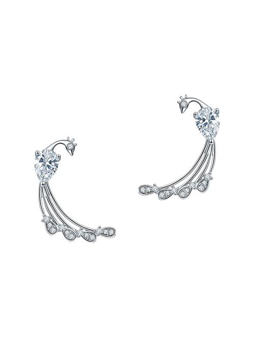 white copper cuff earrings - 14445042 - Very Small Image - 1