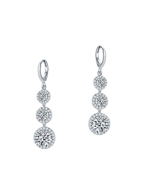 white copper drop earrings - 14445146 - Very Small Image - 1