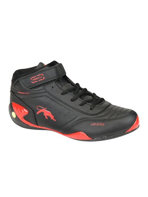 black leatherette sport shoe - 14456998 - Very Small Image - 1