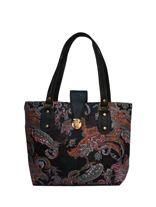 black cotton handbag - 14485524 - Very Small Image - 1
