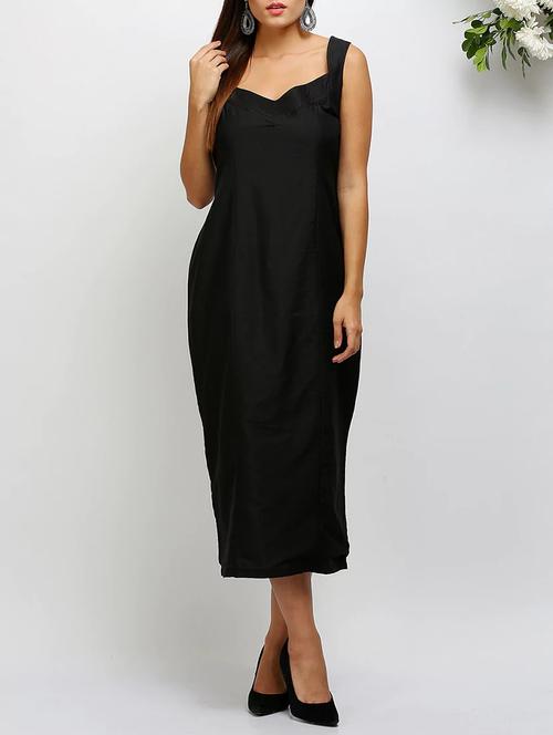 back slit sheath dress - 14486585 - Very Small Image - 1