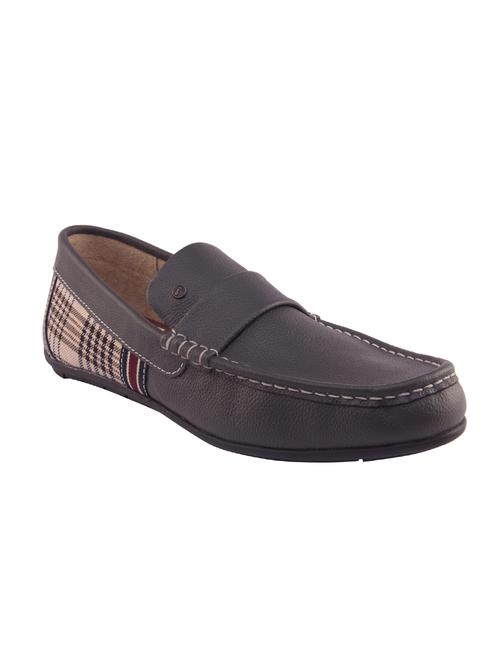 grey Leather slip on loafer - 14498676 - Very Small Image - 1