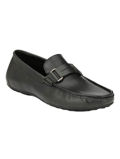 black leatheretteq slip on loafer - 14513193 - Very Small Image - 1