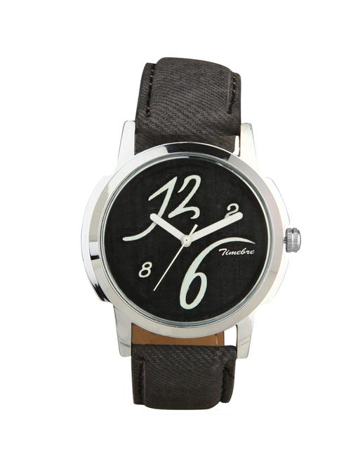 timebre men ebony black casual analog watch - 14517691 - Very Small Image - 1