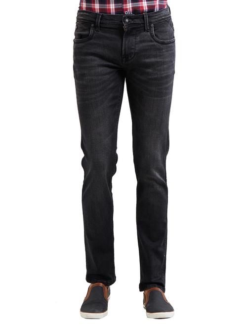 black cotton plain jeans - 14525657 - Very Small Image - 1