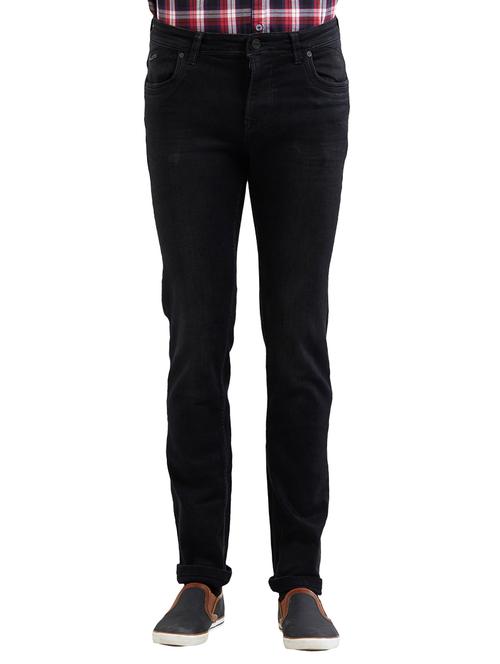 black cotton plain jeans - 14525659 - Very Small Image - 1