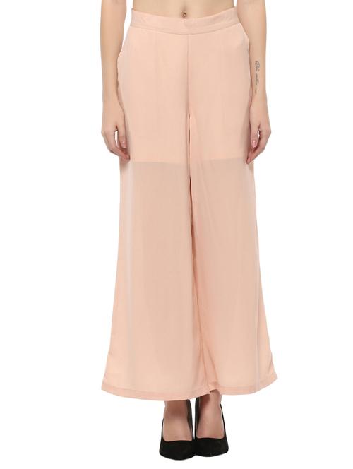 pink solid palazzo - 14527279 - Very Small Image - 1