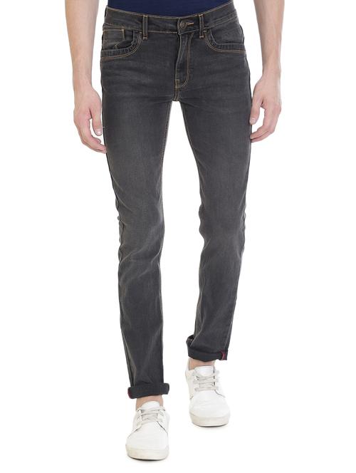 black cotton plain jeans - 14528552 - Very Small Image - 1