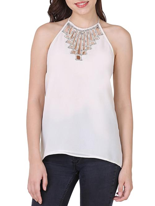 white polyester regular top - 14532063 - Very Small Image - 1