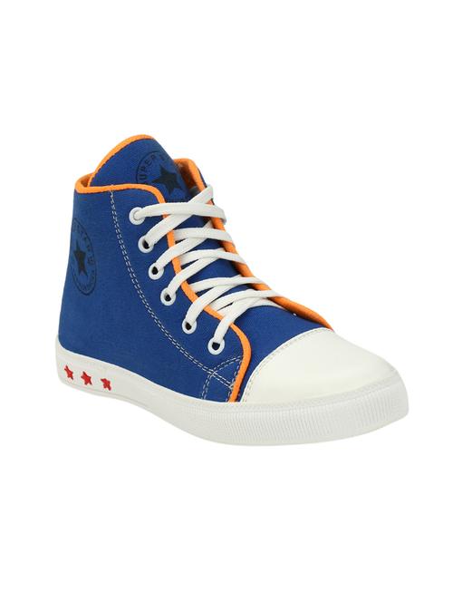 blue canvas laceup sneakers - 14539900 - Very Small Image - 1