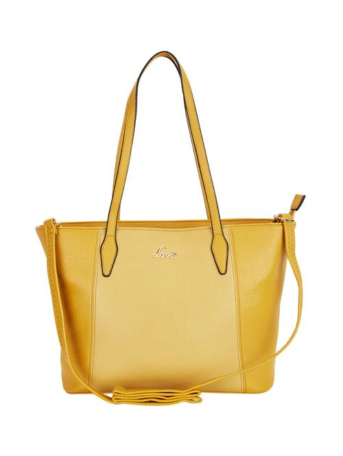 yellow leatherette regular handbag - 14540041 - Very Small Image - 1