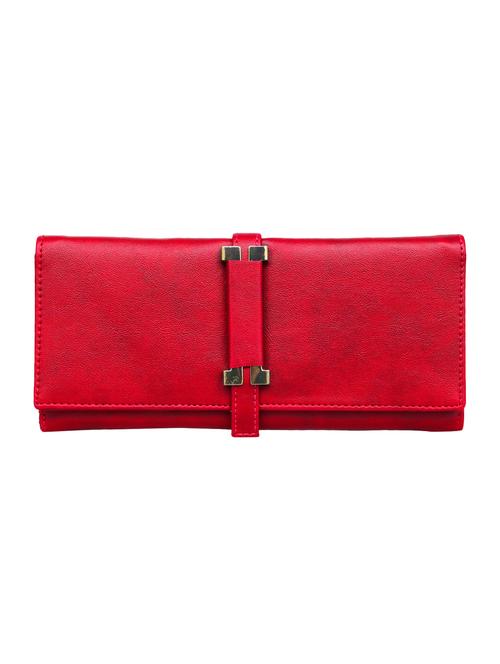 red leatherette regular clutch - 14540593 - Very Small Image - 1