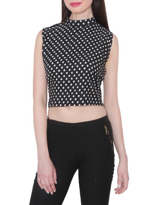 polka dotted crop top - 14542708 - Very Small Image - 1
