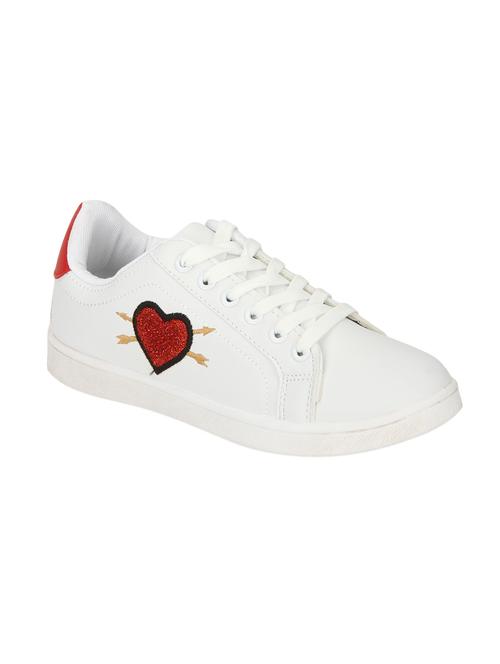 white patent leather laceup sneakers - 14549951 - Very Small Image - 1