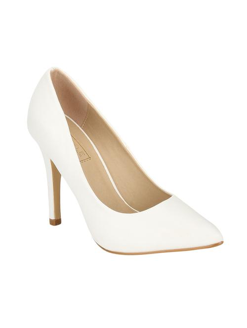 white patent leather slip on pumps - 14549962 - Very Small Image - 1