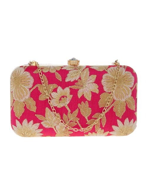 pink silk clutch - 14553296 - Very Small Image - 1