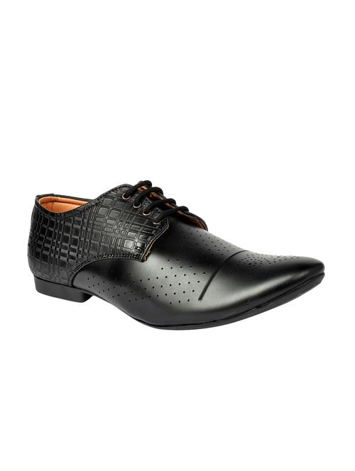 black leather lace-up derby - 14554318 - Very Small Image - 1