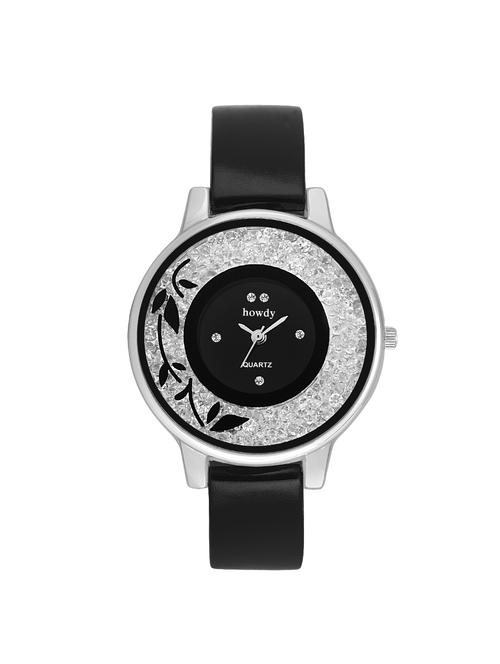 Howdy Analogue Black Dial Women Watch - 14559101 - Very Small Image - 1