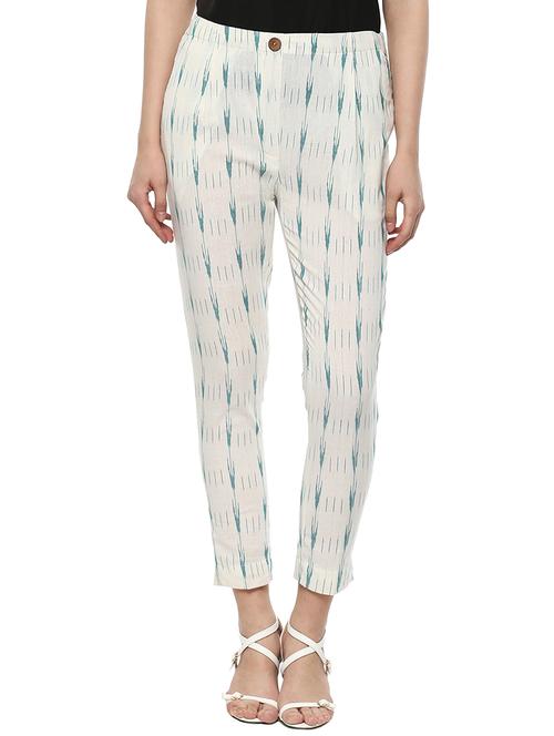 white flat front trouser - 14572650 - Very Small Image - 1
